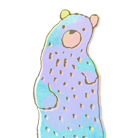 日向でまどろむクマ